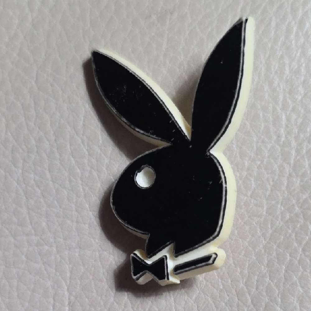 Black Bunny Logo Pin